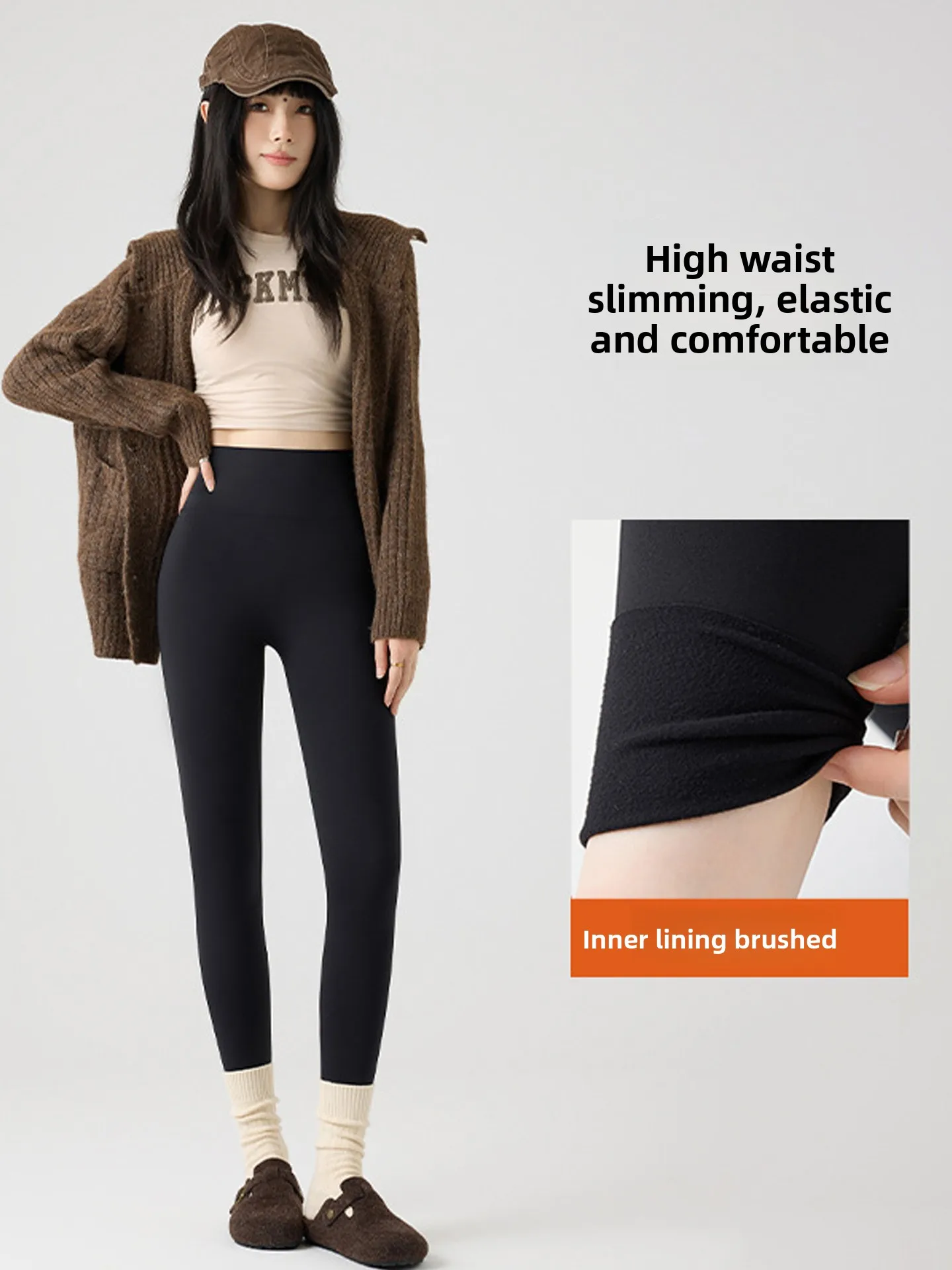 Pantaloni da yoga a vita alta Pantaloni da yoga fitn arca fitn da donna Calore dimagrante Strato base Vita alta Addome Controllo pancia Ma...