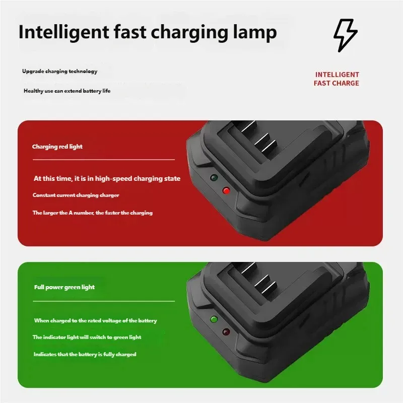 1Pcs For DongCheng 20V Lithium Battery Charger BL1415/1815/1830/1850 EU US Plug Lithium Battery Power Tool Fast Charger view 2