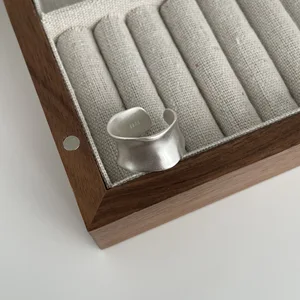 925 Anillo de plata esterlina para mujeres joyas de ancho simple abierta vintage anillo hecho a mano alergia para el cumpleaños de la fiesta 10 Mejores ventas Mujer de ring Pinky - №2