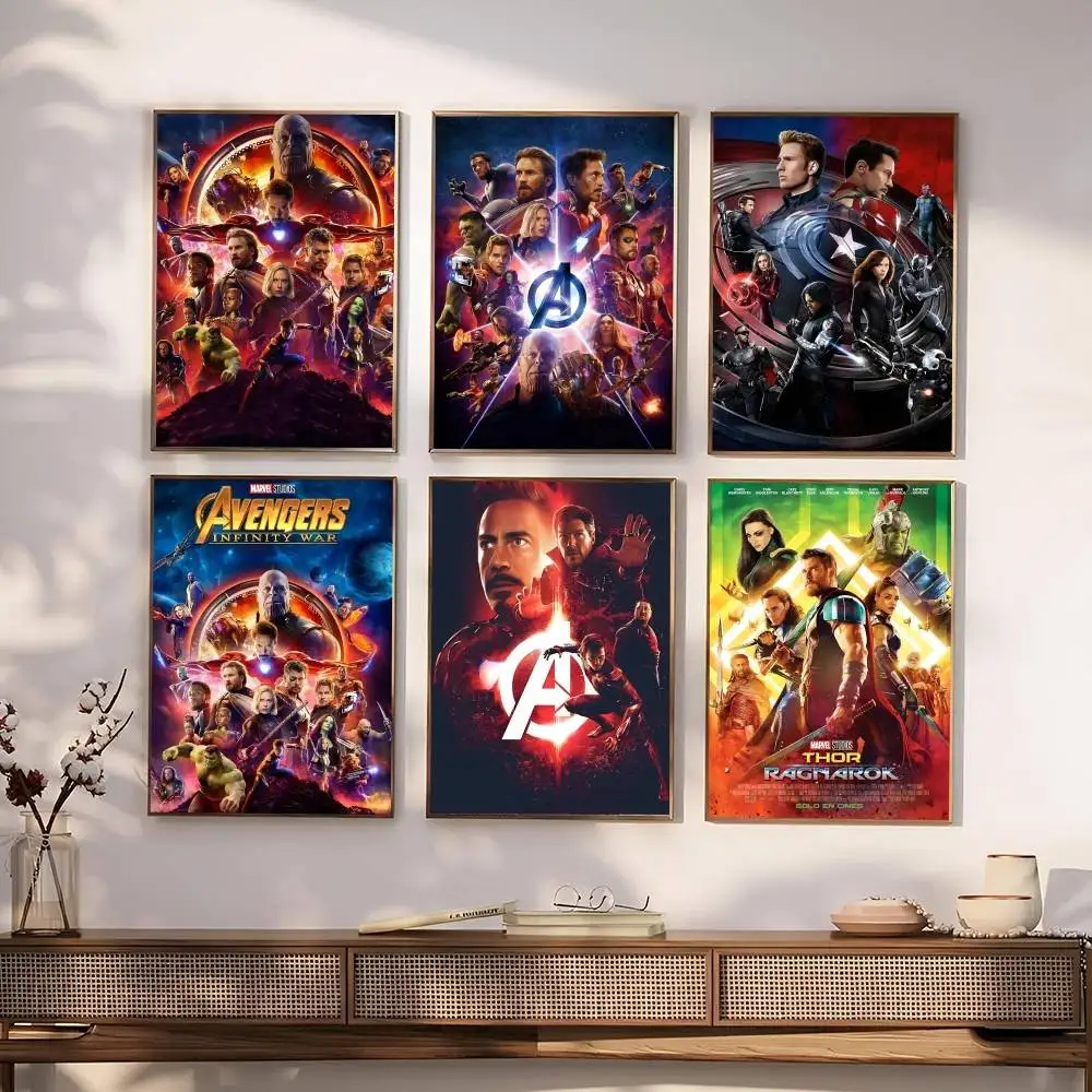 A-المنتقمون إنفينيتي الحرب الفيلم المشارك جدار الفن الطباعة مقاوم للماء غرفة المعيشة المنزلي غرفة نوم بار ديكور جمالي