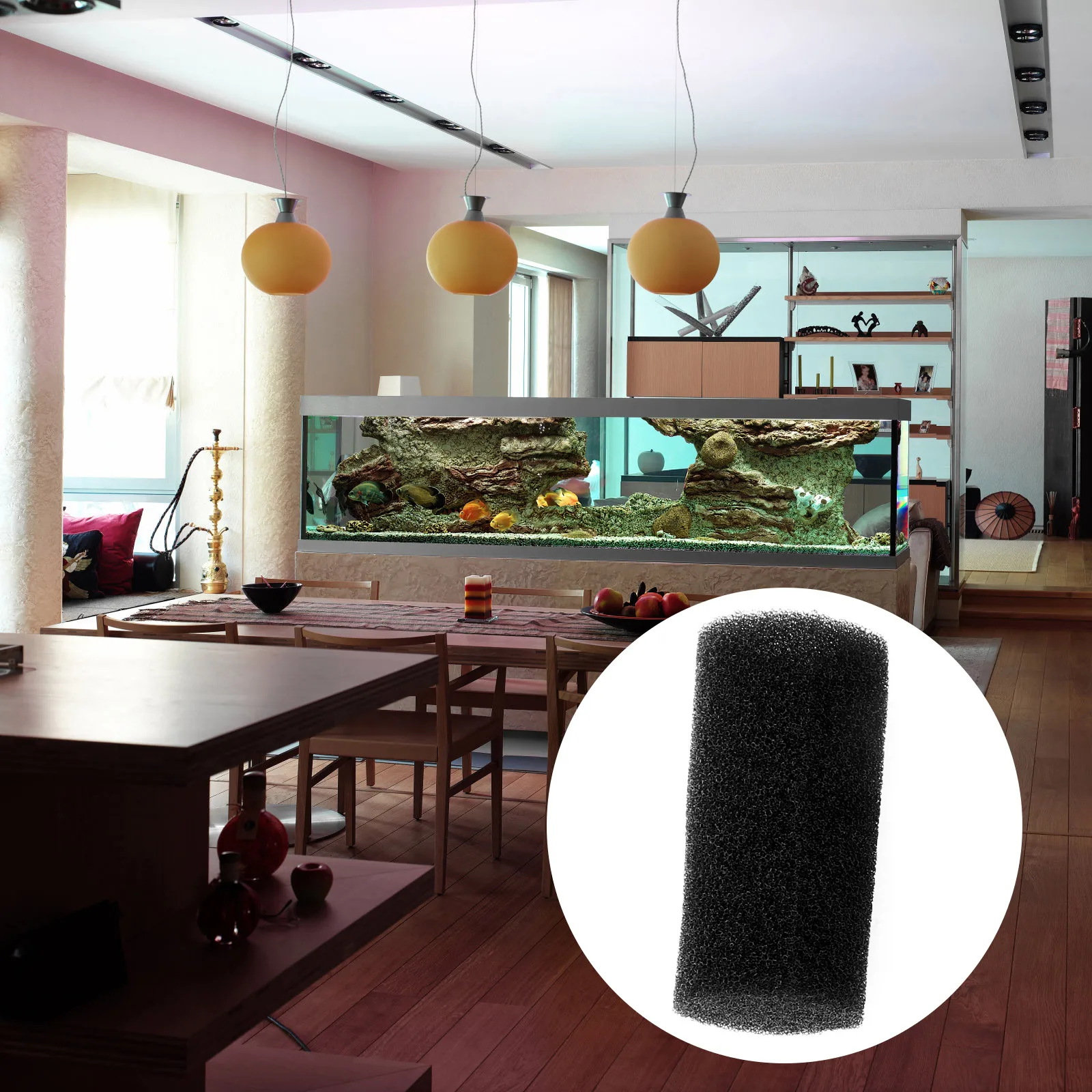 

6 pcs Pre-Filter Sponge Roll For Aquarium Filter Protection Extending Media Debris Suction Freshwater Marine 22Mm