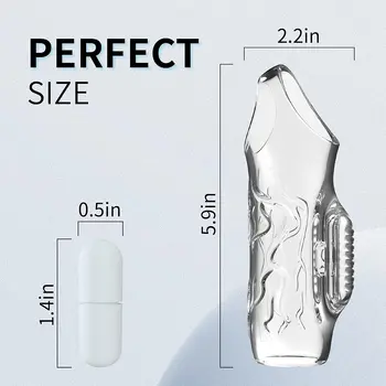 Vibrační kroužek na penis, opakovaně použitelný, zpoždění ejakulace, silnější erekce, potřeby pro dospělé, lněný kroužek na penis, sexuální hračky pro muže 6 nejlepší prodej erekční tryska pro muže - №3