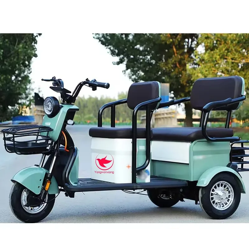 2024 China factory Charge Power Mobility  Adult Three Wheel Price Cheap high carbon steel Electric Tricycle