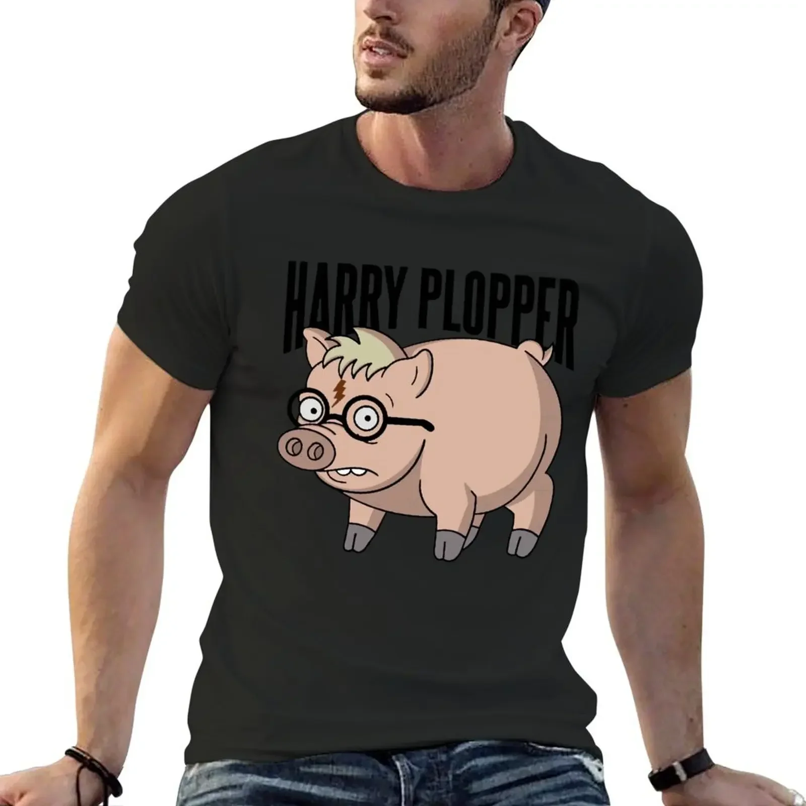 

Harry Plopper T-Shirt basketball graphic tees street wear mens funny t shirts