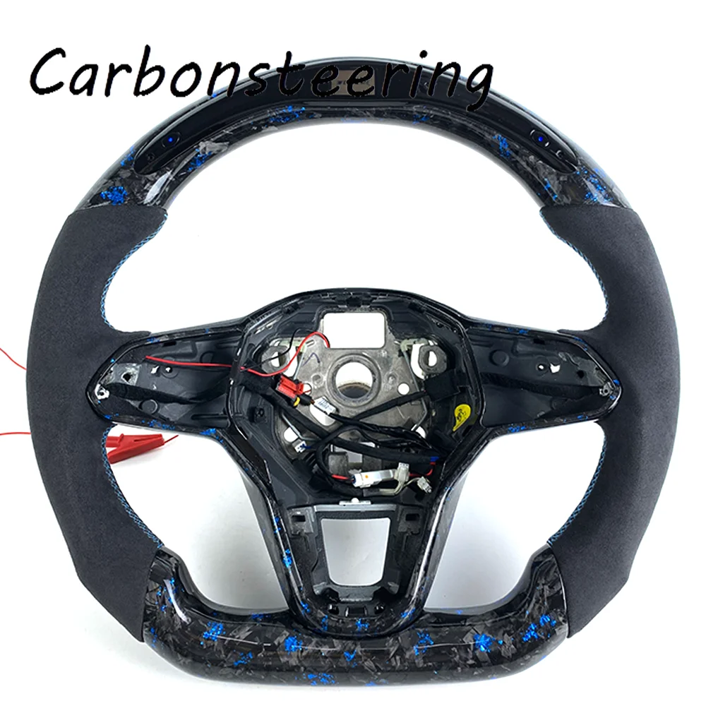 

Кованый карбоновый руль на заказ для автомобилей Volkswagen MK8, MK7, MK6, Golf R, GTI, GTD, GTE, Polo GTI, Golf 8, Golf 7