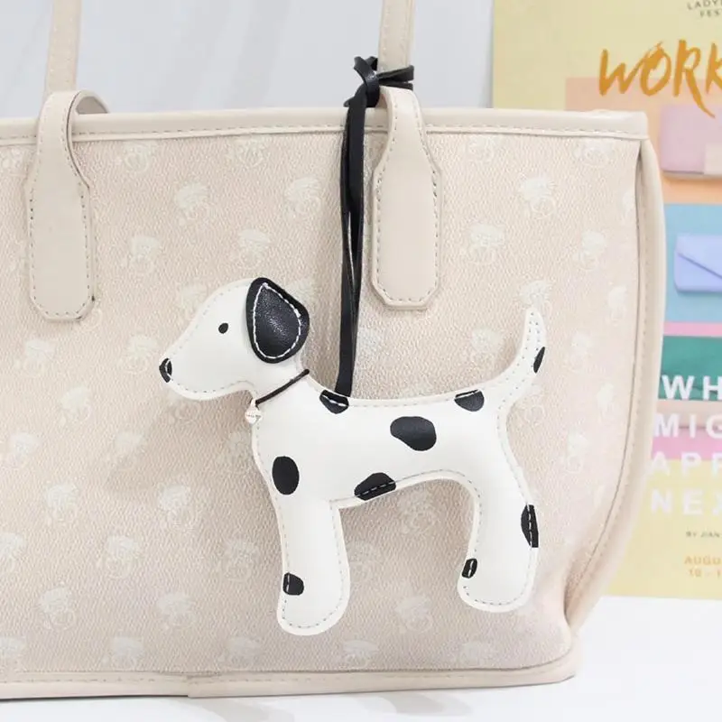 1 Stück ​ ​ Schultertaschen-Anhänger, Niedlicher Dalmatiner-Hund-Charm, Lederband für Rucksäcke, DIY-Zubehör, Ideales Geschenk für Frauen – Detail 1