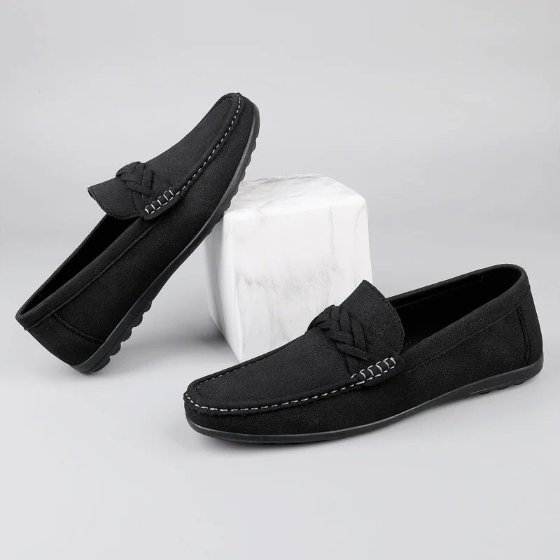 楽ちんワンペダル、ドゥドゥシューズ、デイリービジネスシューズ、ファッショナブルな定番、高品質カジュアルビジネスローファー