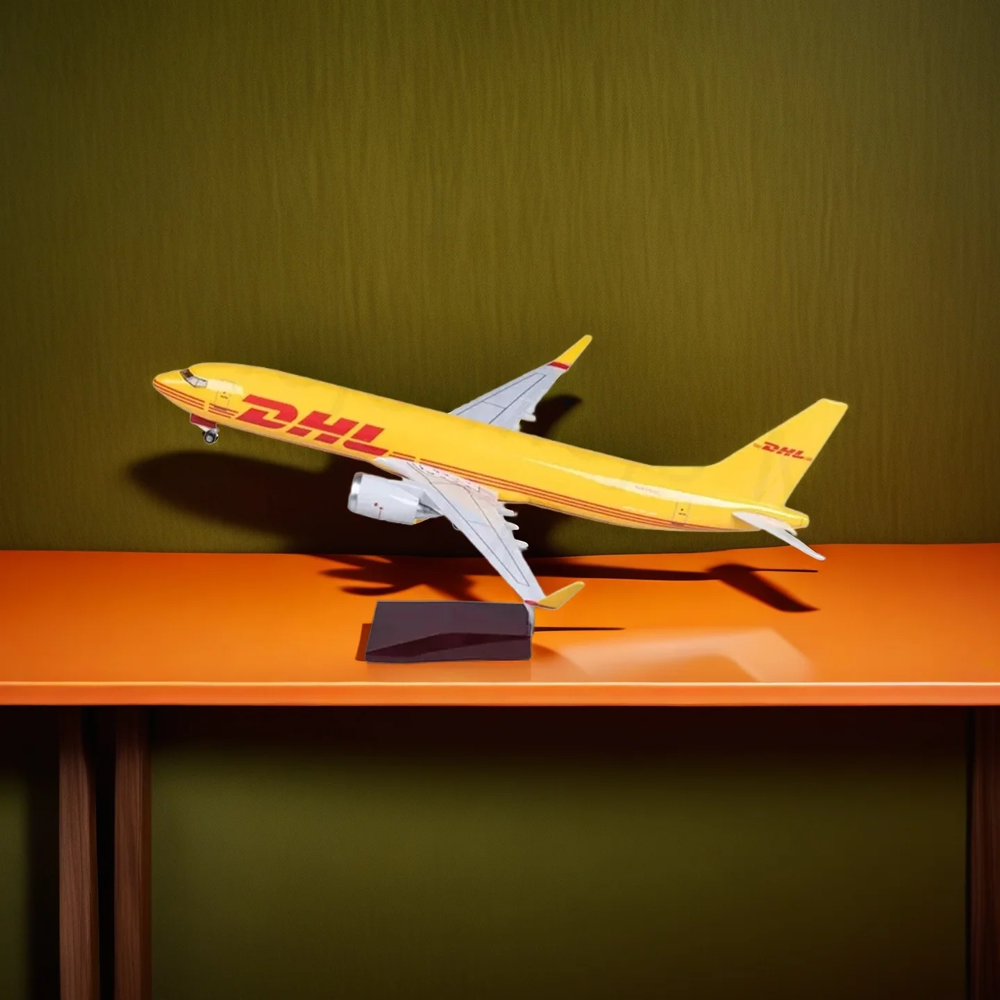 

Пропорциональная модель самолета 1:85 DHL Cargo Express Airways B737, модель самолета из смолы, детали самолета, аксессуары для игрушечного самолета