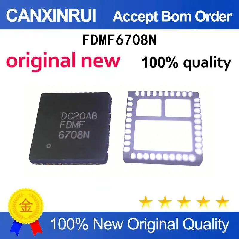 (5-100 Pieces) New Original FDMF 6708N FDMF6708N FDMF6708 QFN40 Package Available IC Chip