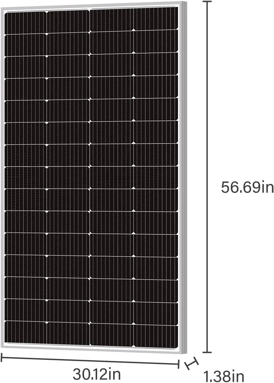 220W  Solar Panel 10BB Cell Solar Panel 220 Watt 12V High Efficiency Mono Module RV Marine Boat Off Grid