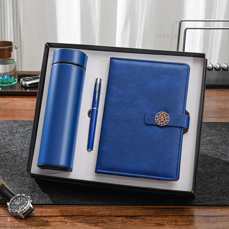 Thermos Mug & Metal Pen Notebook Corporate  Promotional Gift Set  тетради  time management planner  weekly planner