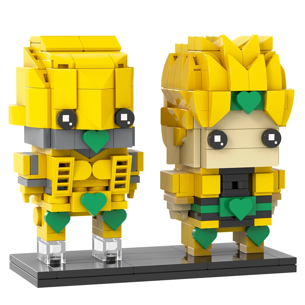 MOC Dio Brando Frieren Alphonse Rem Brickheadz Death Anime Figure Compatible Building Block Toys For Children Adult Friends Gift