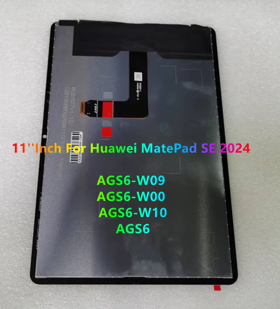 11''Inch For Huawei MatePad SE 2024 AGS6-W09 AGS6-W00 AGS6-W10 AGS6 LCD Display Touch Screen Digitizer Assembly Repair 100% Test