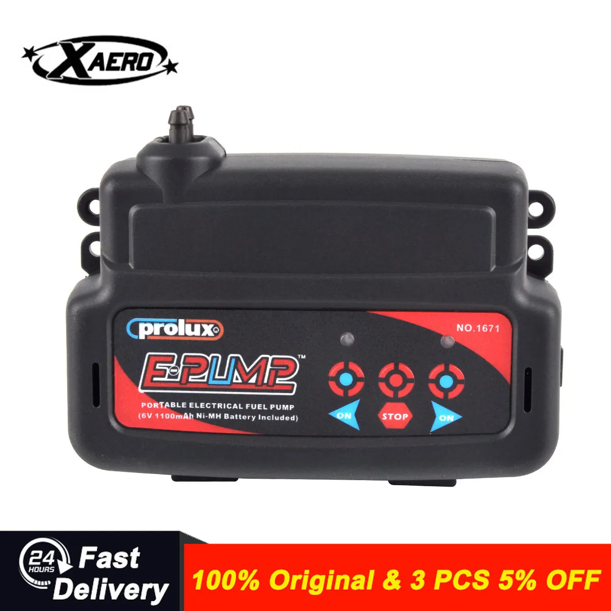 

Prolux 1671 Топливный насос E-Pump Платный 6 В 1100 мАч Ni-MH для газа и нитро