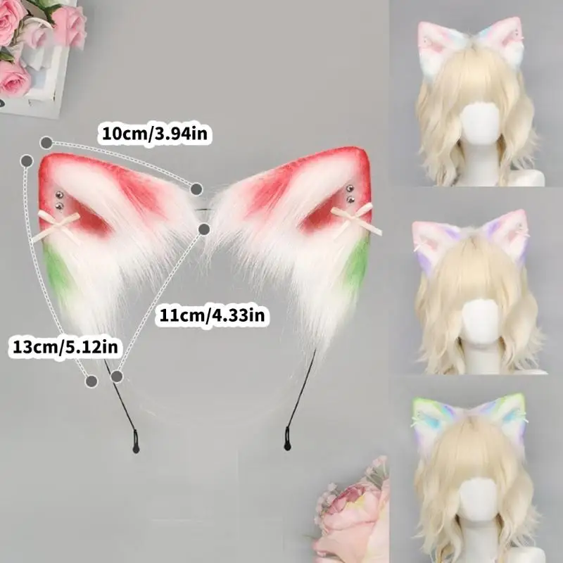 2025 adorável animal orelha cabelo adição ventilado crianças adultos traje divertido