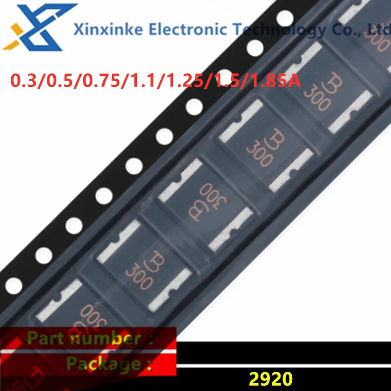 50PCS 2920 60V 33V 16V 0.3/0.5/0.75/1.1/1.25/1.5/1.85A Self-restoring Fuse