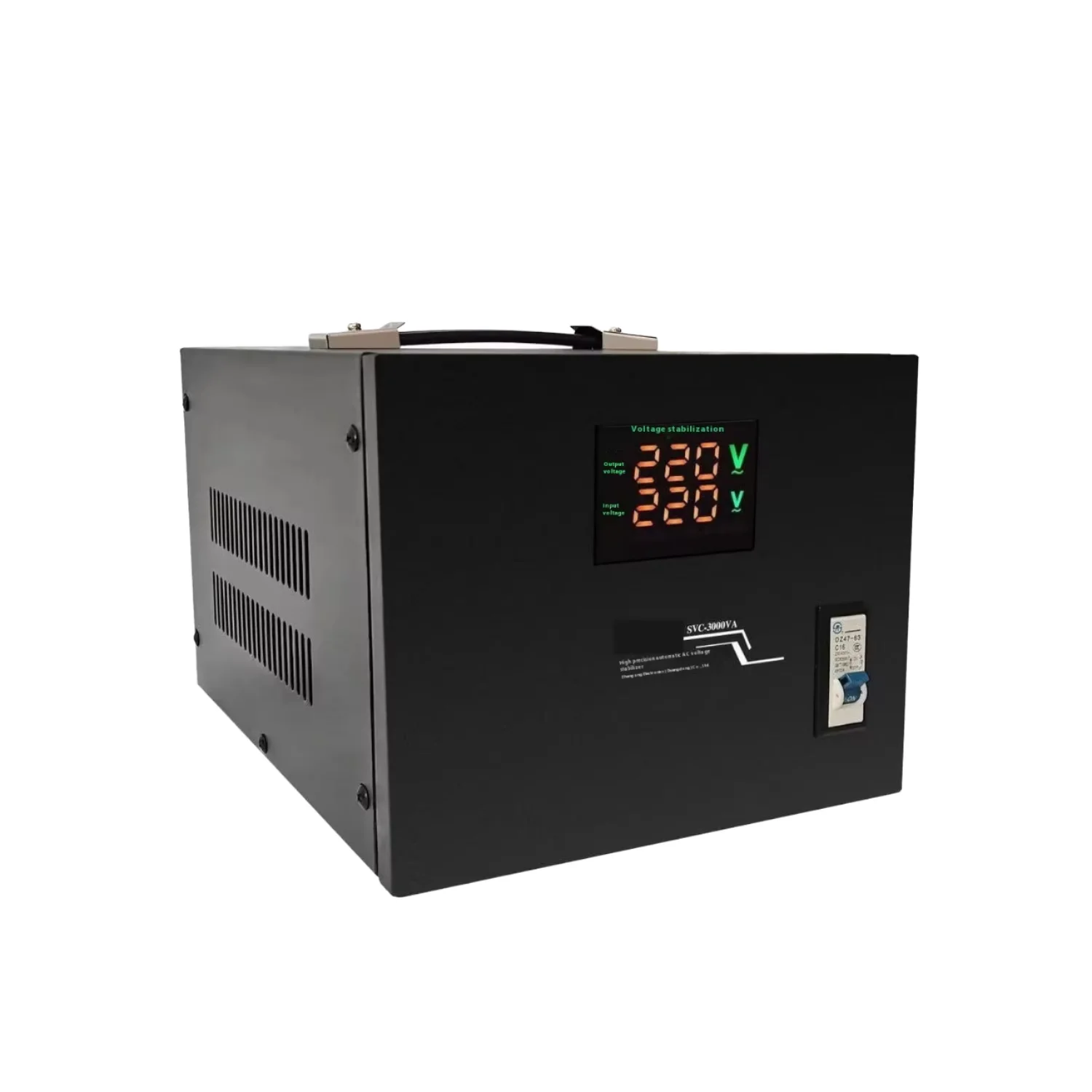 

SVC-LCD-3000VA Automatic Single-Phase High Precision AC Voltage Regulator 50Hz Frequency Overvoltage Protection Equipment