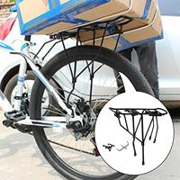 Bicycle Rear Luggage Cargo Rack 250kg Load Capacity Shelf Back Seat Portable Sturdy Carrier Mountain Bike Bicycle Carrier Rack