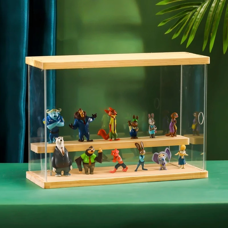 Conjunto de personagens duplos de colaboração de cruzamento animal periférico Zootopia Core, caixa cega Judy Nick, presente de cura de anime tendência 2025