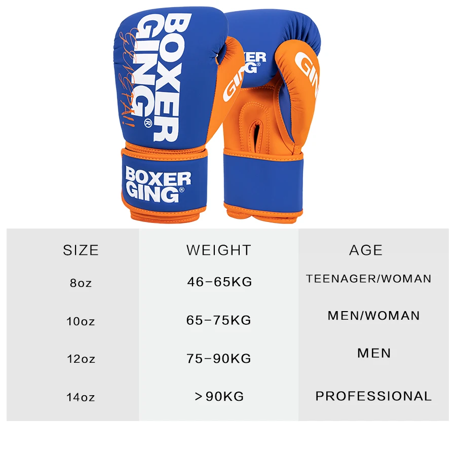 Boxing gloves, professional adult gloves, men's and women's boxing training equipment, sandbags, sanda, fighting and combat