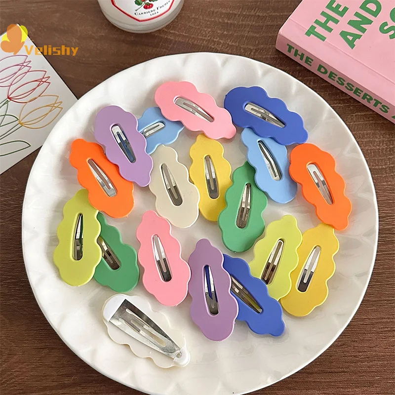 

10PCS Fashion Women Hair Accessories Candy Color Hairpin Cloud Fairy Hair Clip Spring Summer Style Barrette Girls Headdress