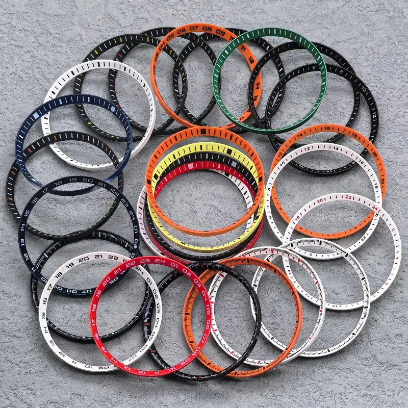 

Watch Chapter Ring Fits NH35 NH36 SKX007 SKX009 Watch Case Replace Plastic Inner Ring Size 30.5mmx27.5mm Customized Watch Parts