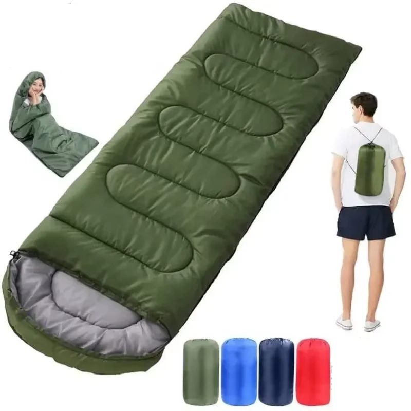 

Waterproof Camping Sleeping Bag Outdoor Envelope Style Emergency Sleeping Bag for Adults for Camping and Tent Use Sleeping Bag