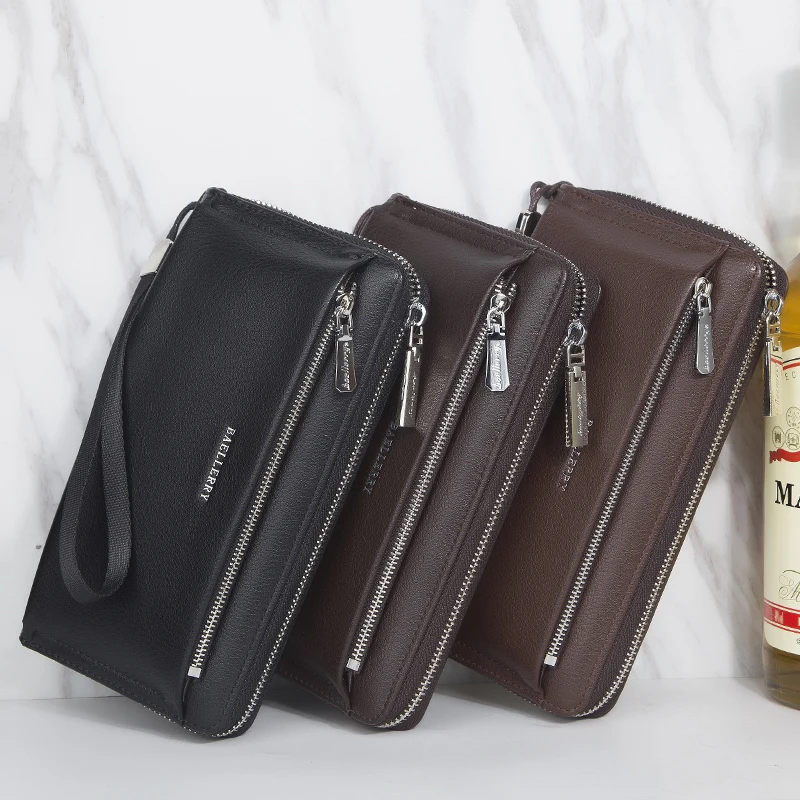 Baellerry Neue Herren-Geldbörse, tragbare Handgelenktasche, große Aufbewahrungstasche, das perfekte Geschenk für Geschäftsleute. – Detail 9