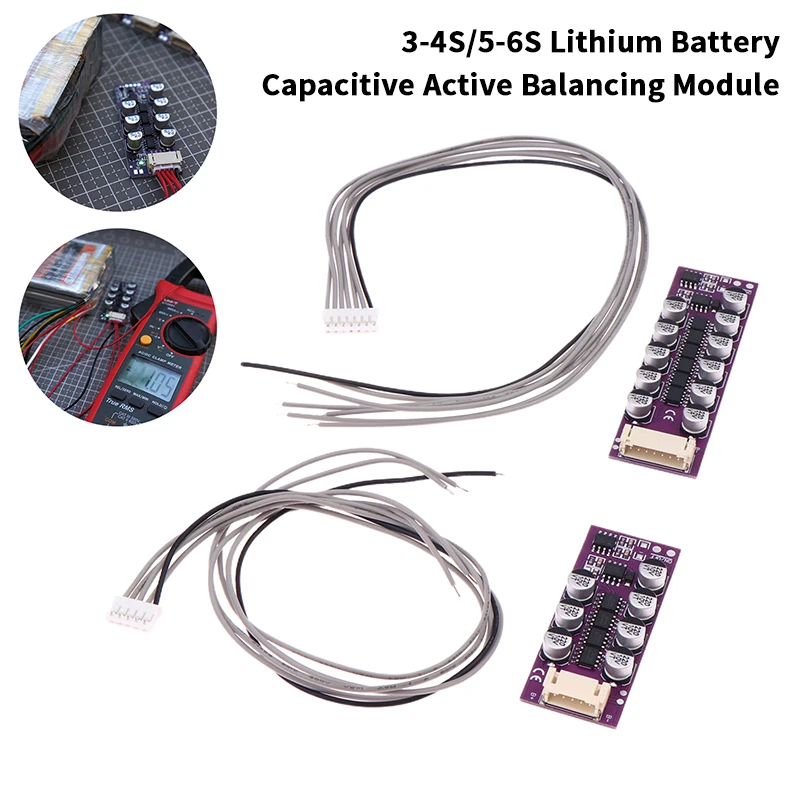 3S 4S 5S 6S 1.2A Lithium Battery Active Equalization Board High Precision Low Heating High Current Capacitive For Energy Trans