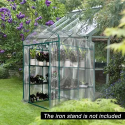 Plant Grow Bags Greenhouse Garden Seedling Green House PVC Cover Transparent Garden Greenhouse Grow House Planting (no  rack)