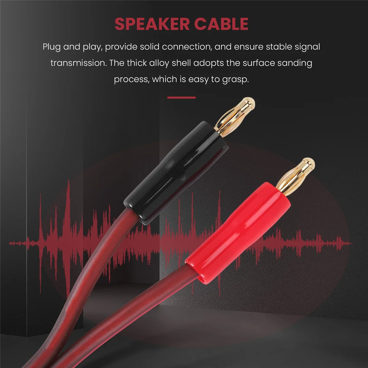 

A10I XLR to Banana Speaker Cable,XLR 3 Pin Male to Dual Banana Plugs Audio Cable, Gold-Plated 4mm Plug to XLR3 Pro HiFi
