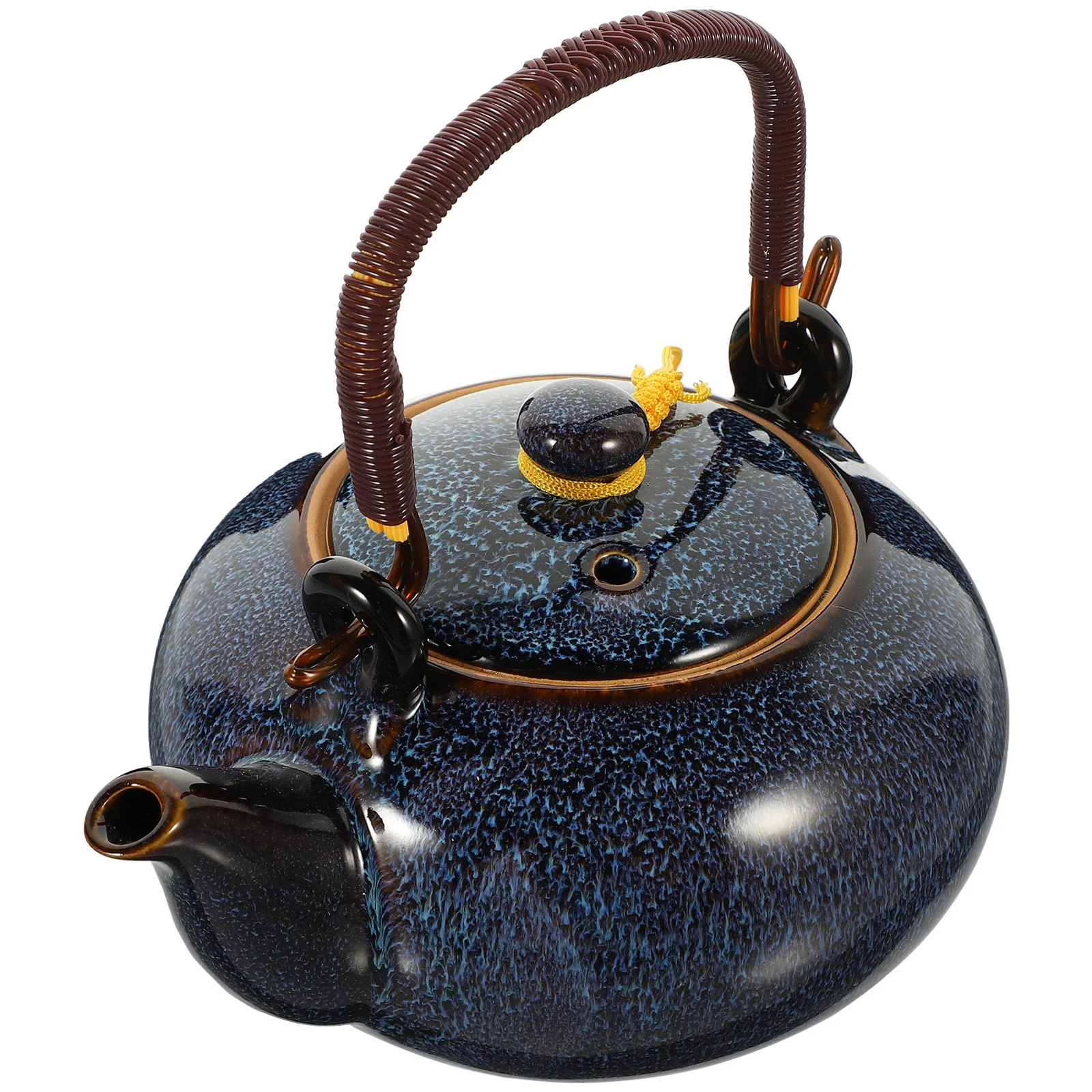

Teakettle Ceramic Breakproof Unique Creative Tea Maker Pot Home Tearoom Handheld Hot Tea Kettle Vintage Porcelain Teapot