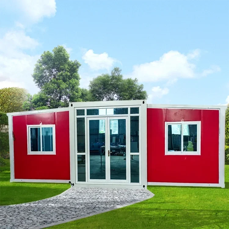 Manufacturer Custom 40 Ft Prefabricated Luxury Villa Modern Expandable Container House Foldable Extend Prefab Container Home