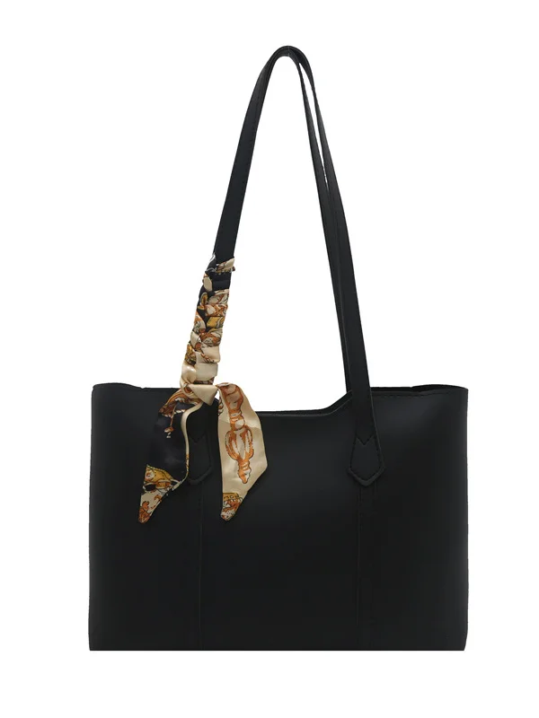 

Trendy Summer Handbag Large Capaci Scarf Underarm Tote Bag Versatile Faionable Korean Sle op Bag for Youth