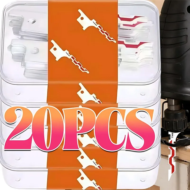 

20/1x Сменные пильные полотна для сабельных пил из стали SK5 для гипсокартона, тип 86, для вырезания отверстий под проводку, аксессуары для электроинструментов