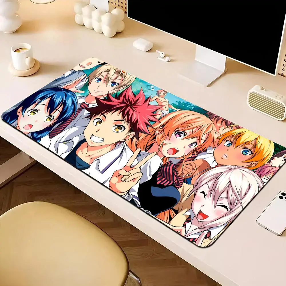 

Food Wars! Shokugeki no Soma Mouse Pad game teclado XXL Mouse Pad Large Computer Laptop Non-slip Keyboard Desk Mat Mousepad