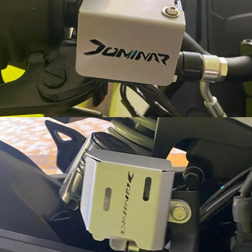 ل BAJAJ Dominar 400 250 Dominar400 جميع السنوات دراجة نارية الملحقات الجبهة الخلفية سائل الفرامل خزان غطاء حماية غطاء حامي