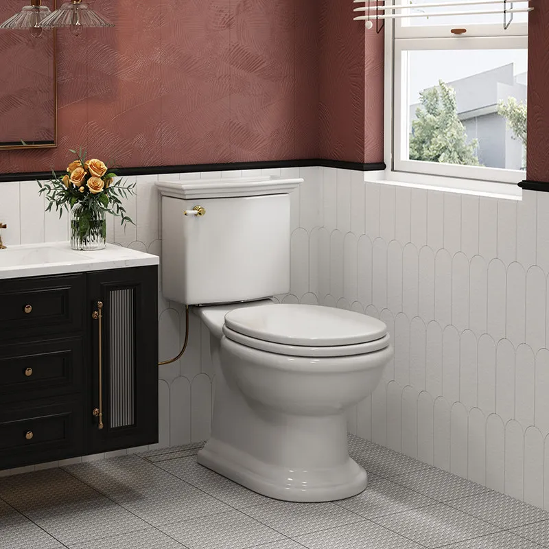 British retro simple floor-to-ceiling split toilet light luxury small pit distance toilet wabi sandy wind bathroom