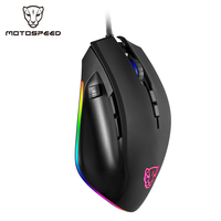 Motospeed V80 Gaming Mouse USB Wired 5000 DPI PAW 3325 Optical Sensor Mice 8 Key Programmable RGB Backlit Mouse Gamer  For Lapto