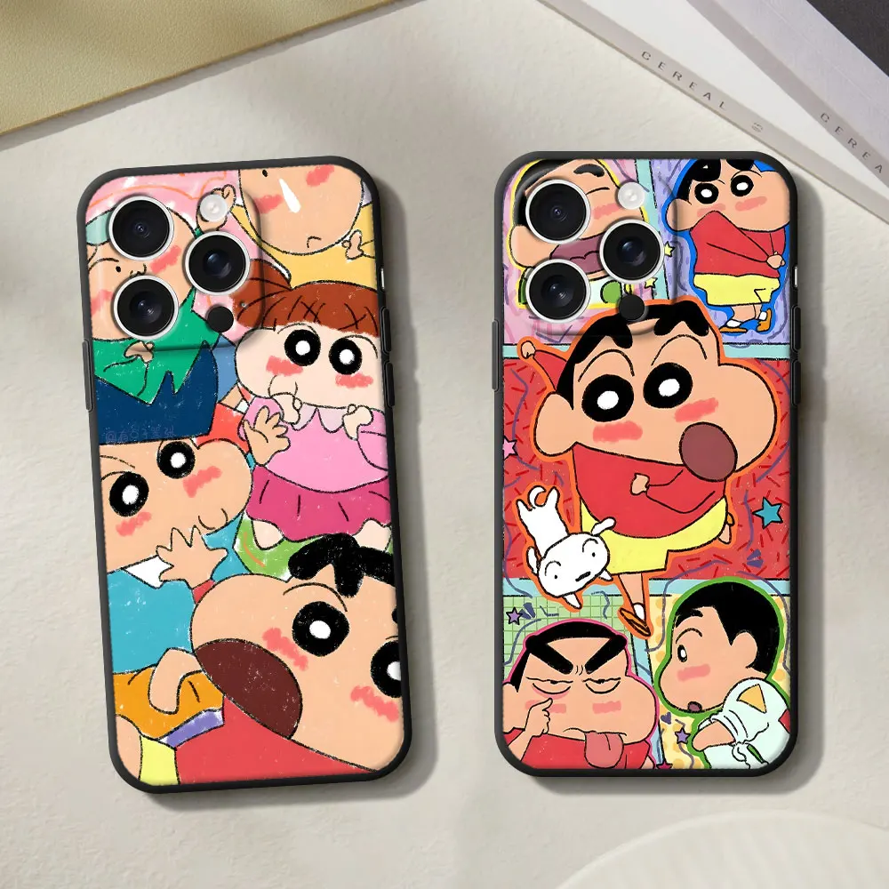 Black Soft Case For Xiaomi 17T 15T 14T 13T 10T Mi 11 Lite 5G NE 11T Pro TPU Mobile Phone Cover Kazama Toru Nohara Shinnosuke view 2