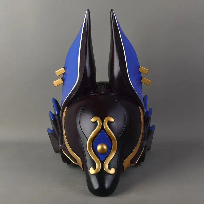 

[JuneOnline]AGenshin Impact Cyno Staff Ofthe Scarlet Sands Helmet Mask Anime Game Cosplay Prop Party Christmas Play Role