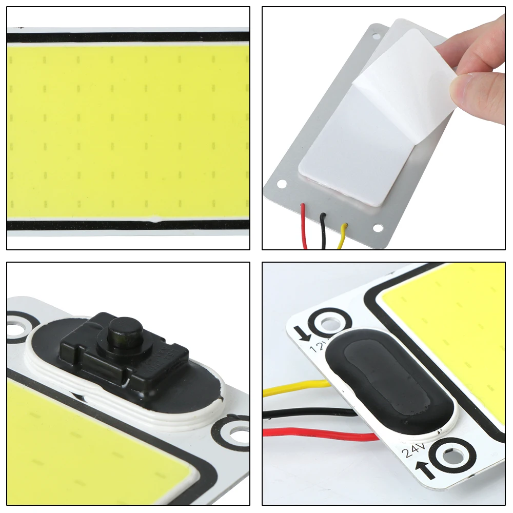 Cabin Roof Panel Light Car Reading Lights High Brightness 48 LED Universal Car Truck Interior Dome Reading Lamp COB 12V 24V