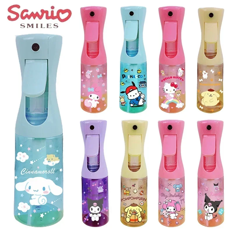 200 مللي سانريو مرحبا كيتي كورومي سينامورول رذاذ زجاجة الكرتون زجاجة عطر المحمولة إعادة الملء مستحضرات التجميل البلاستيك البخاخة