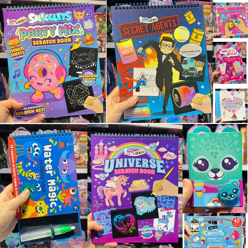 Australian Colorful Graffiti Notebook Student Fun Scratch Book Small Gift Creative DIY Scratch-off Art BOOK A5 Coil Notebook