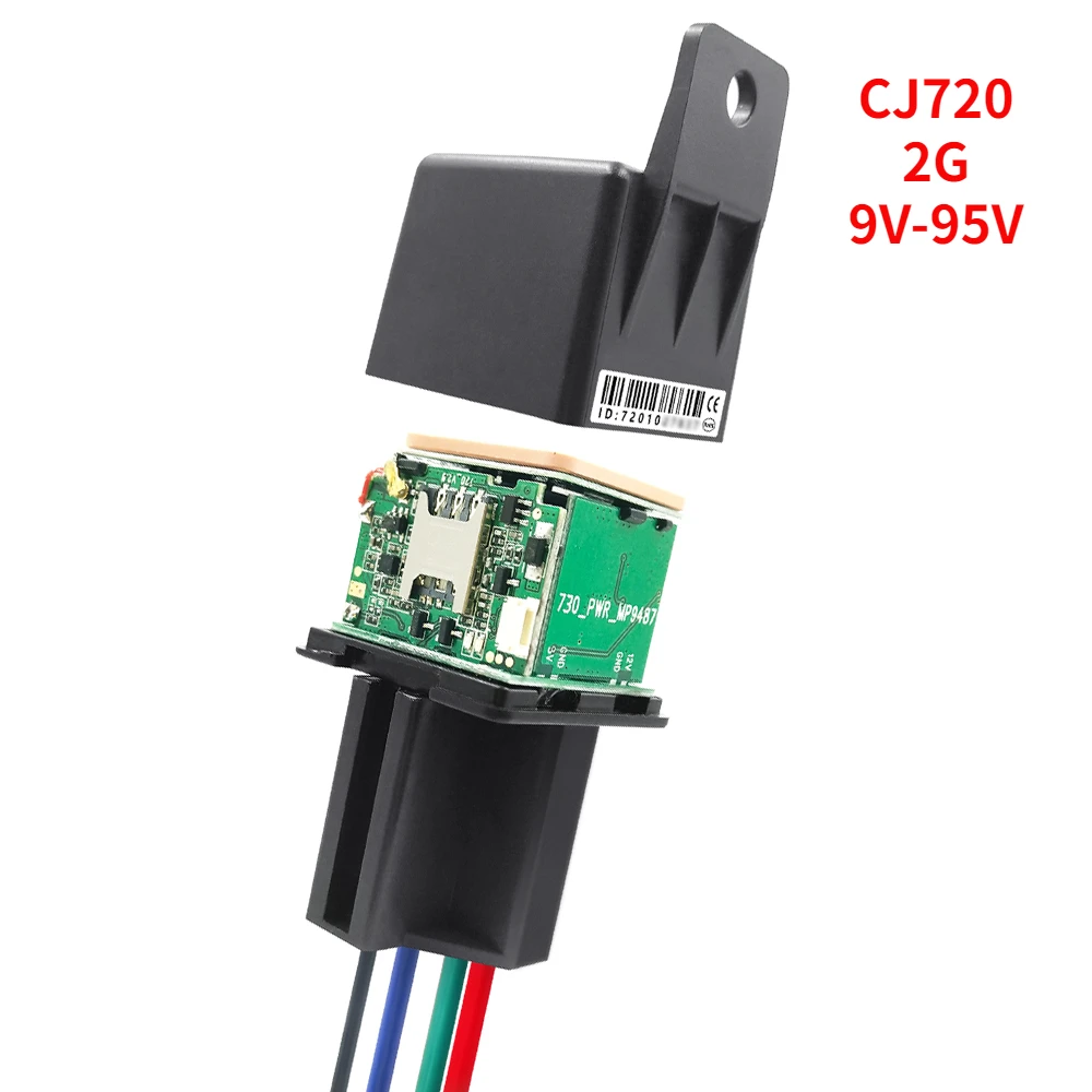 

CJ720 Car Tracking Relay GPS Tracker Device GSM Locator Remote Control Anti-theft Monitoring Tracking Device