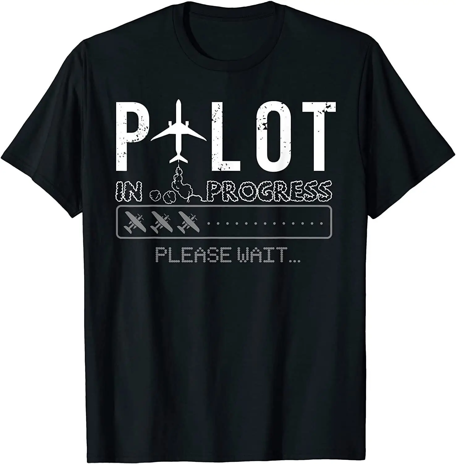 

NEW Pilot In Progress Funny Future Pilot Aviation Airplane T-Shirt - MADE IN USA