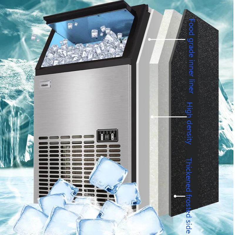 Ice Makers Countertop, Ice Machine with Carry Handle, Self-Cleaning Portable Ice Maker