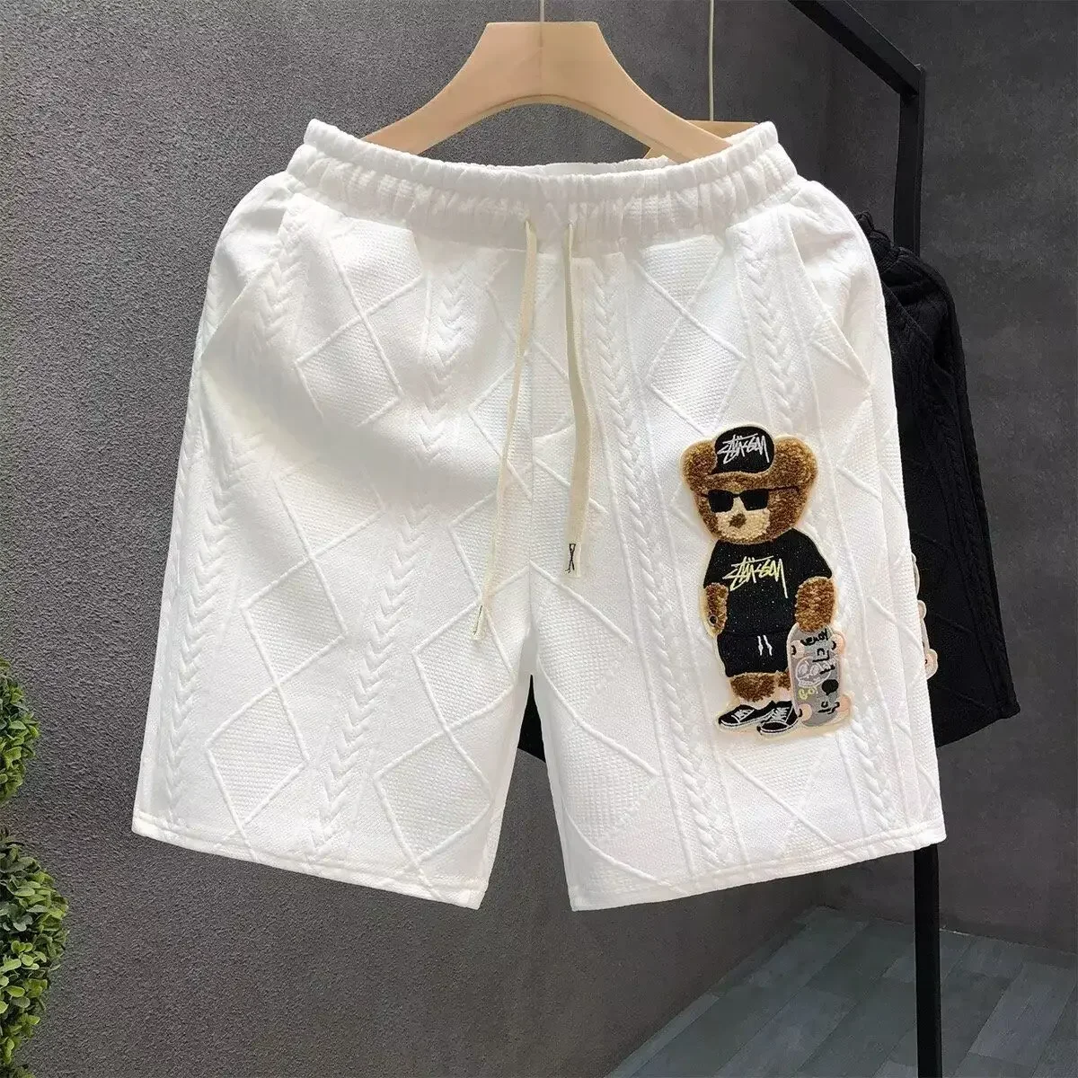 

Trendy bear premium sports shorts men's summer new elastic waist ruffian handsome versatile casual five-point pants