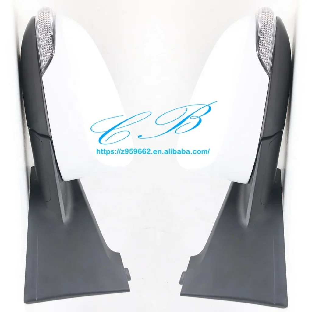 Fit for VITZ 2011-2018 Electric White LED Side Mirror 7 Wires Black  Rear View Door Mirror 87940-52B30 87910-52B90