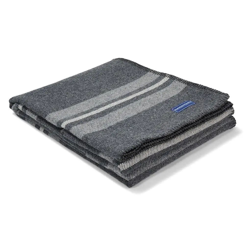Mill Cabin Wool Throw (Charcoal)